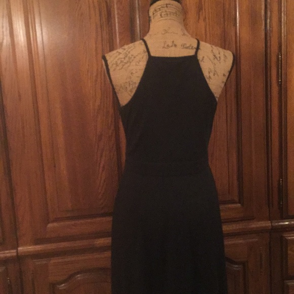 Ann Taylor Black Spaghetti Strap Dress Size 6 - Picture 4 of 8